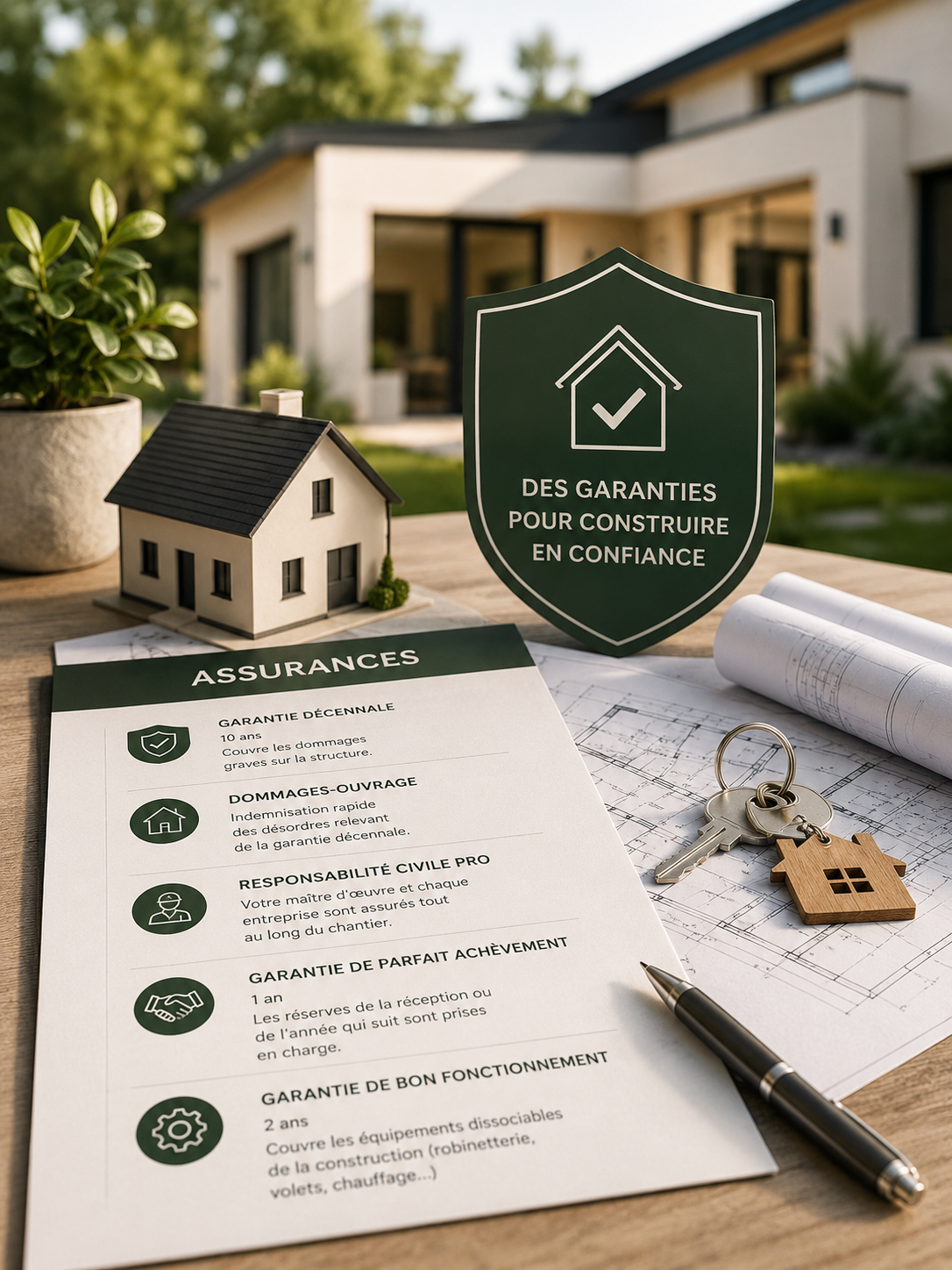 Garanties et assurances d'une construction de maison neuve
