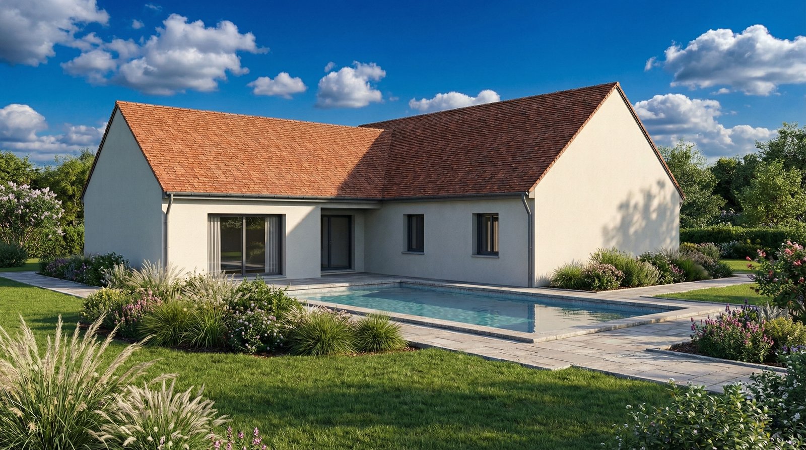 Plan Horizon Coulanges 120 — Plain-Pied en L 120m²