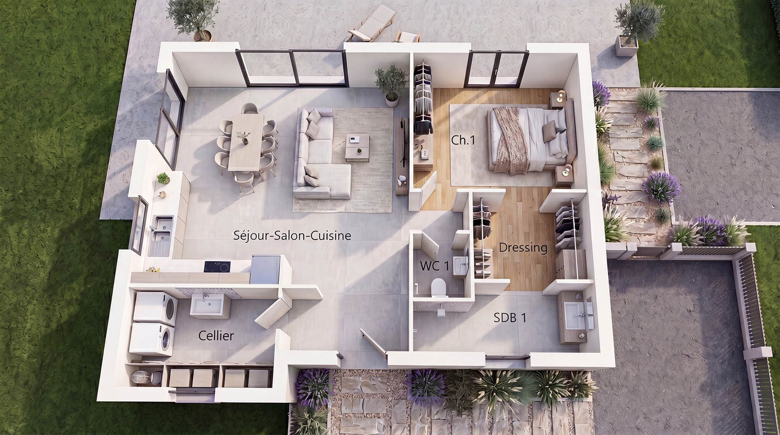 Vue 2 — Maison Épure Suite