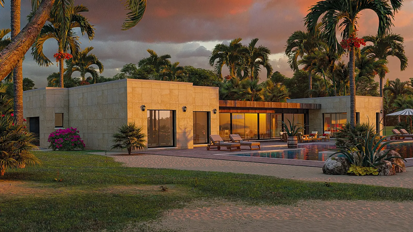 Plan Maison-Monboury — Plain-Pied 140m²