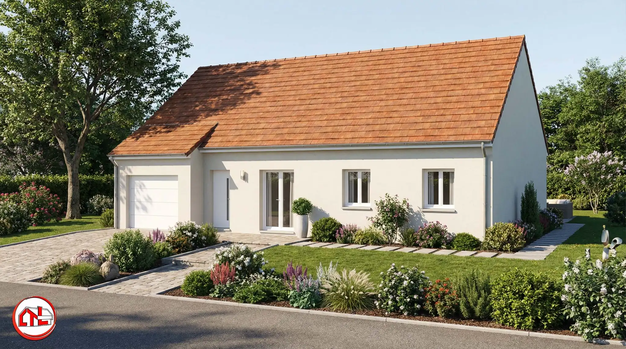 Maison plain-pied 3 chambres RE2020 — exemple de projet Maisons CTL en Loir-et-Cher
