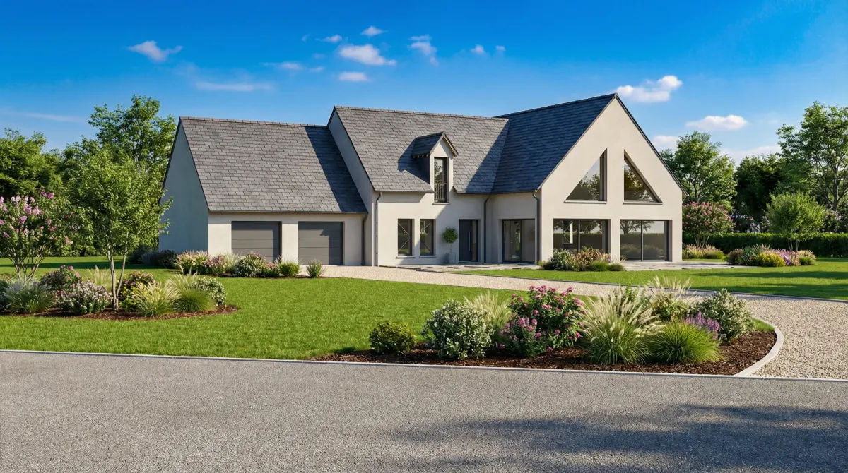 Maison à étage sur-mesure conçue par Maisons CTL en Loir-et-Cher