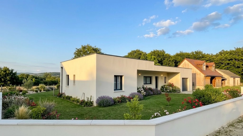 Maison à toiture-terrasse à Montrichard